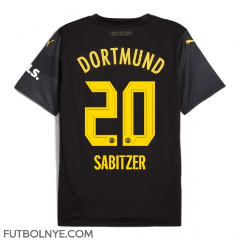 Camiseta Borussia Dortmund Marcel Sabitzer #20 Visitante Equipación 2024-25 manga corta